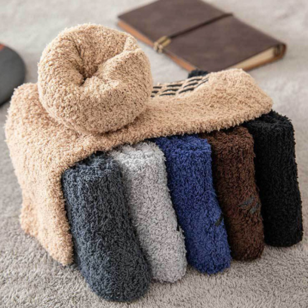 남성 겨울 방한 보온 미끄럼방지 극세사 수면양말