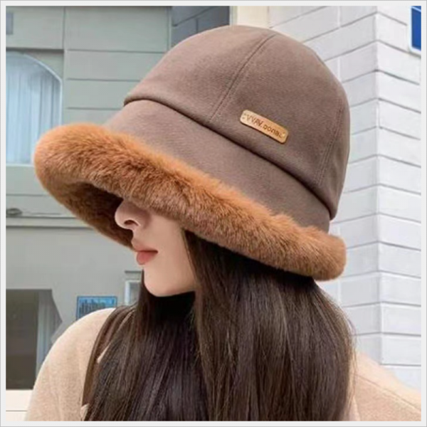 여자 외출용 겨울 두툼한 내피 벙거지 털모자