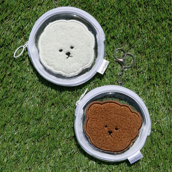 투명 원형 파우치 01-02