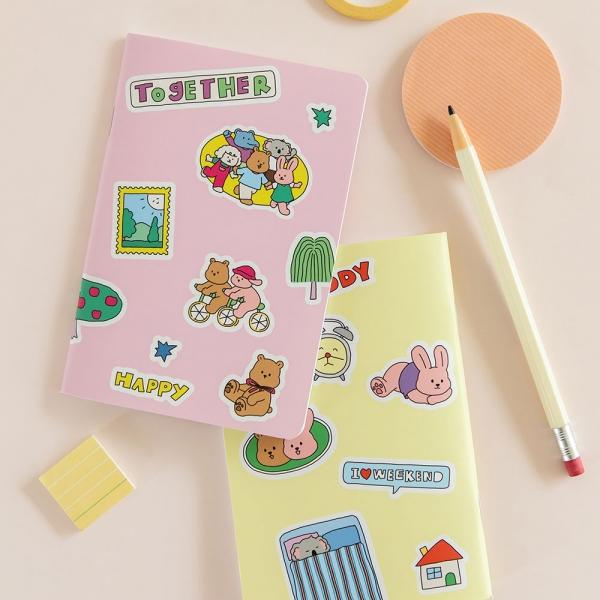 마이 버디 미니 노트 2P - Point sticker (Grid)