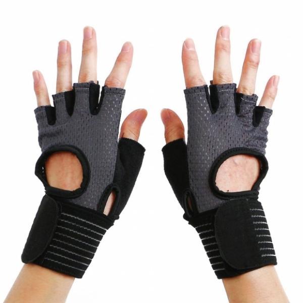 손목보호 여성 메쉬 헬스장갑 M 그레이