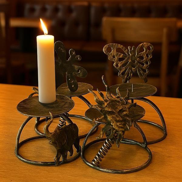 앤틱 빈티지 캔들 양초 홀더 촛대 소품 오브제 촛불 공연 할로윈 소품 엔틱 스튜디오 행사 파티 크리스마스