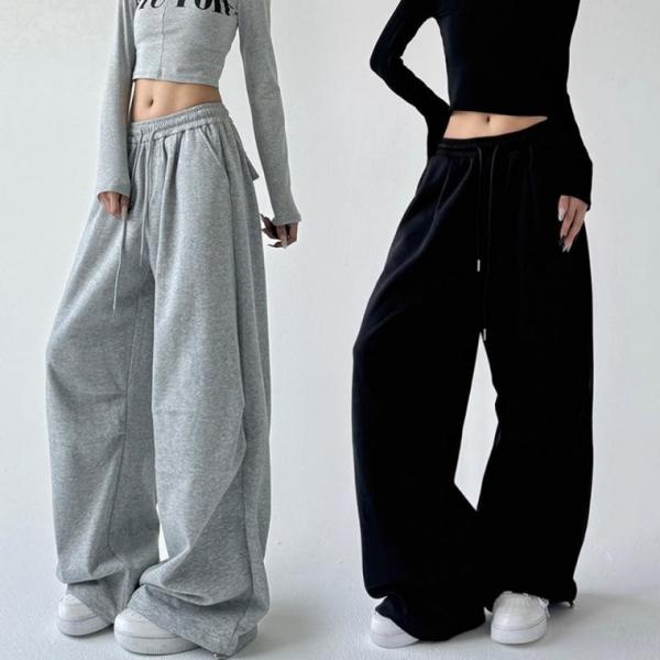 핀턱와이드트레이닝팬츠 와이트팬츠 츄리닝 여자바지