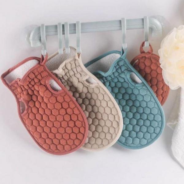 샤워장갑 목욕 바디 스파 마사지 수건 스크러버 장갑