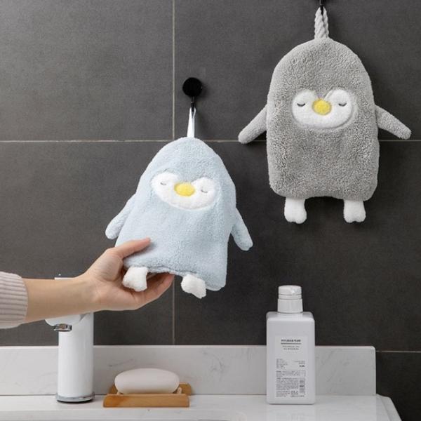 주방타올 펭귄 주방 극세사 고리타올 수건 핸드타올 RD-10959