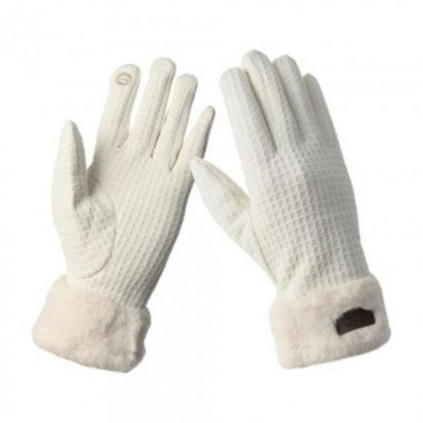 러브퍼밍 터치 장갑 스마트 여자 보온 화이트 스마트폰 휴대폰