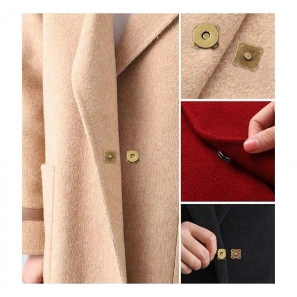 똑딱이 자석 단추 20p 가방 부자재 18mm 메탈 사방 패딩 수선 수천 패치 핀자석