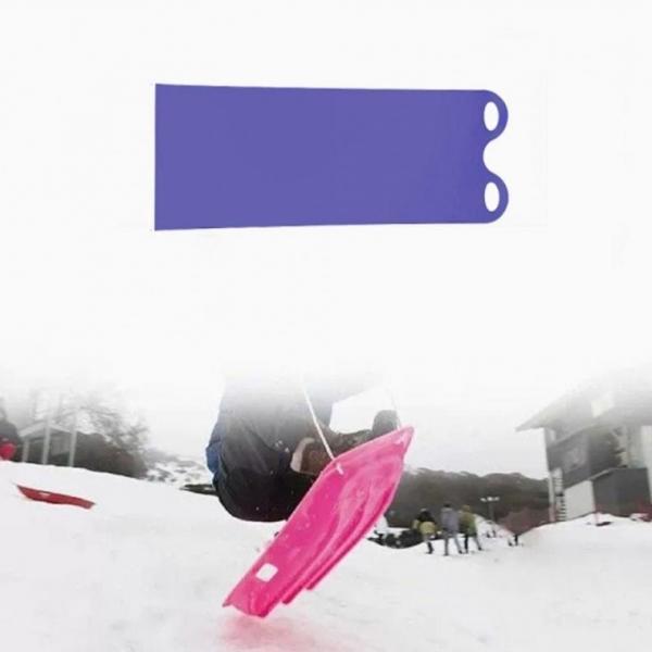 성인용 휴대용 눈썰매 잔디 스키 137x 42cm 매트 담요 야외 아웃도어 손잡이 모래