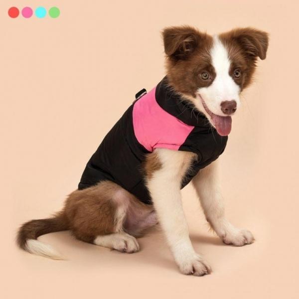 대형견 겨울옷 패딩 하네스 조끼 반려 동물 강아지옷 애견 의류 코트 점퍼 편패딩