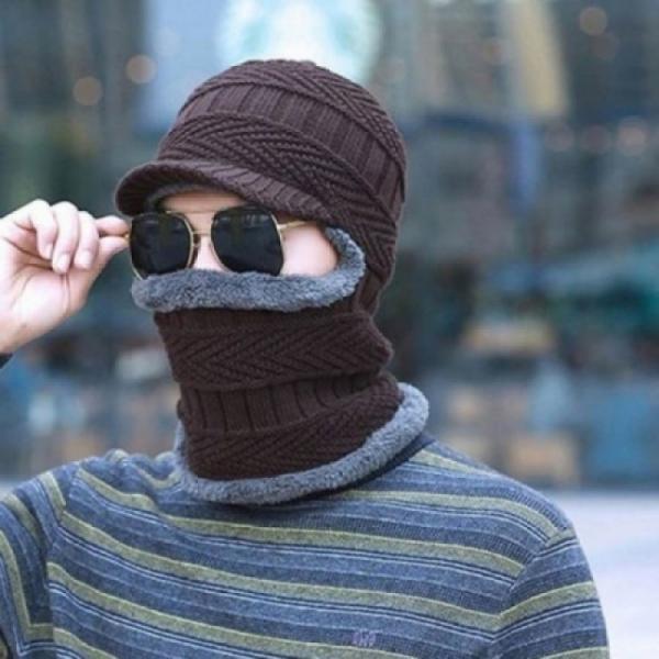 라이딩 MOA 방한모자 넥워머 털모자 머리띠 커피