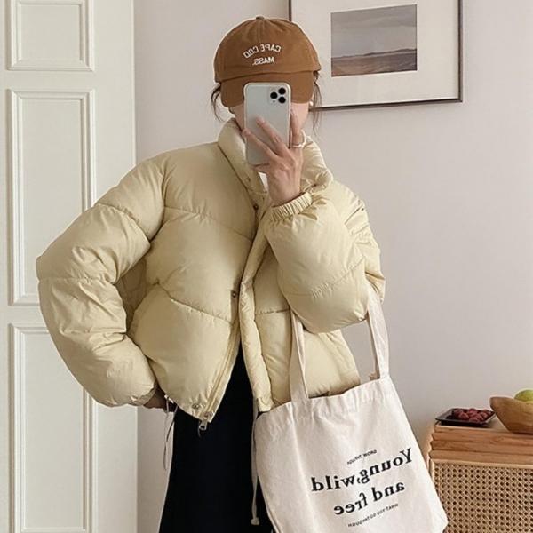 여성 5컬러 크롭 패딩 자켓