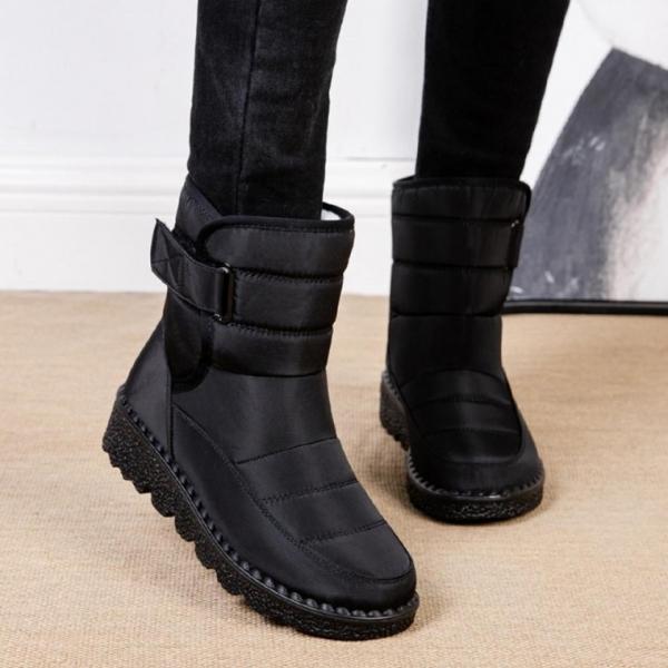 여성 찍찍이 방수 스노우 부츠 방한 퀄팅 미끄럼 방지