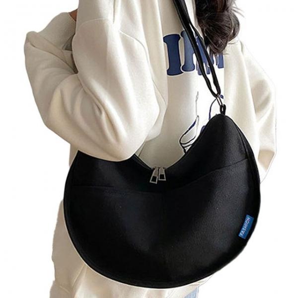 신상 인기 캔버스 크로스백 데일리 숄더백 블랙 가방