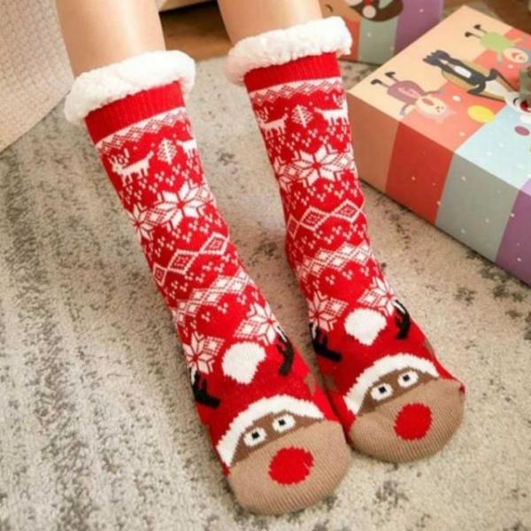 크리스마스 특집 겨울 극세사 기모 수면 양말 선물 레