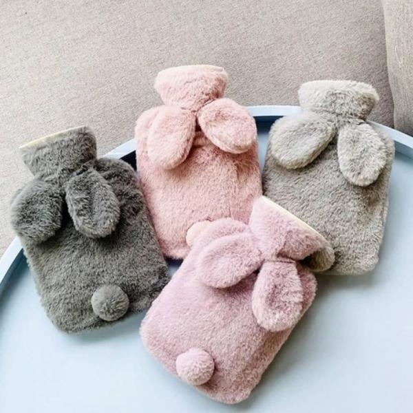 토끼 극세사 커버 보온 물주머니 찜질팩 이불속 핫팩