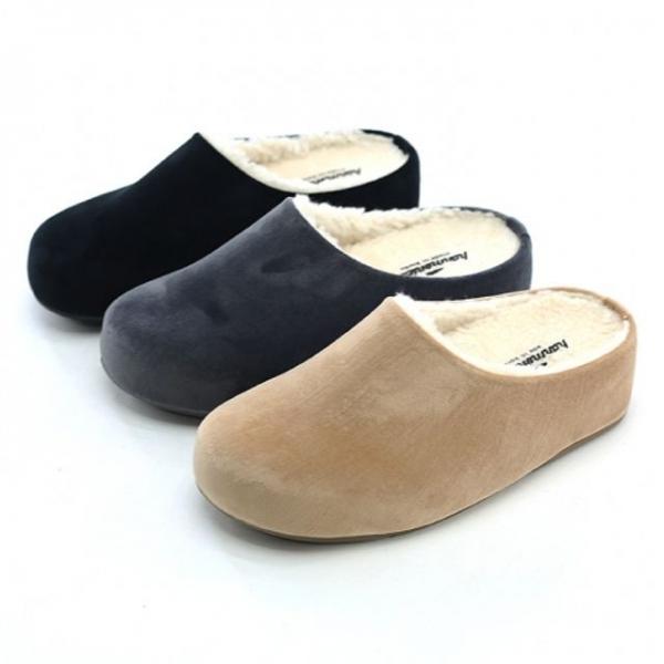 여성 겨울 따듯한 털 슬리퍼 외출용 보온 데일리슈즈