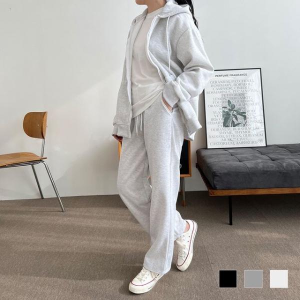 제니크 여자 기모위너 롱와이드 팬츠