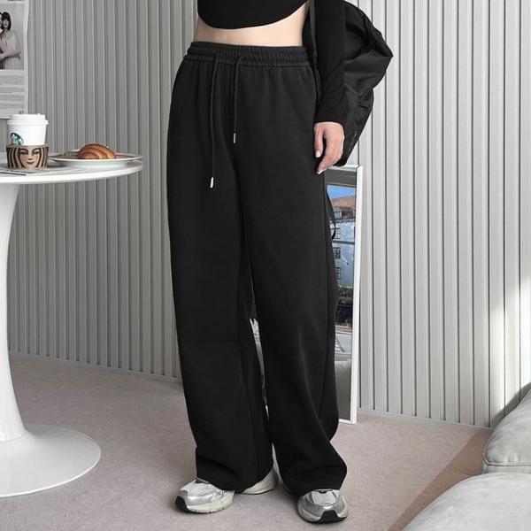 피그먼트 여자 와이드팬츠