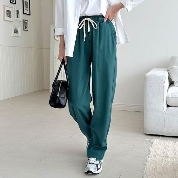 에즐릭 여자 와이드 밴딩 팬츠