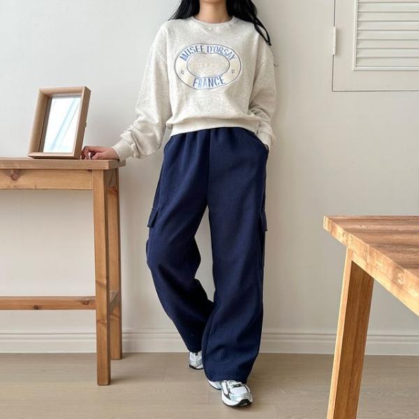 이몬 여자 Y2K 골덴 카고 스트링 팬츠