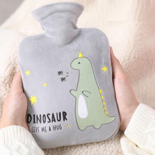 캐릭터 보온 물주머니 따뜻하고 부드러운 극세사 주머니 보냉 물주머니 찜질팩 겸용