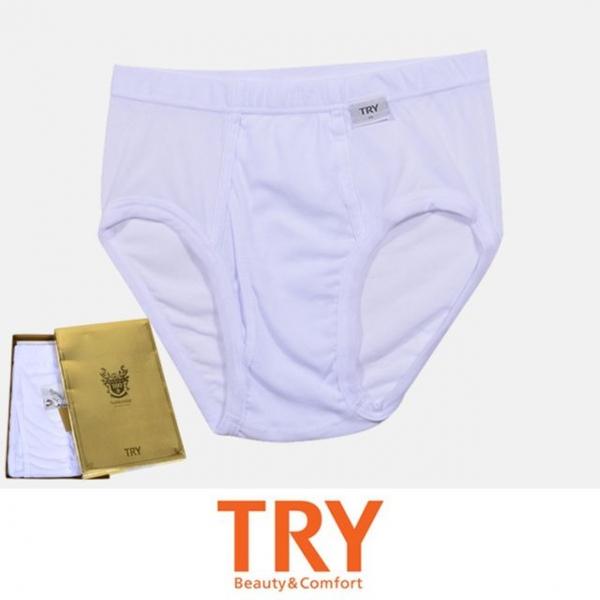 (트라이)100 면 100수 편안한 남성 노블라인 삼각팬티