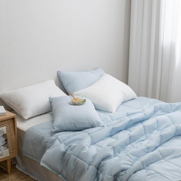 간절기이불 스노우리플 여름 침구 이불베개세트 Q