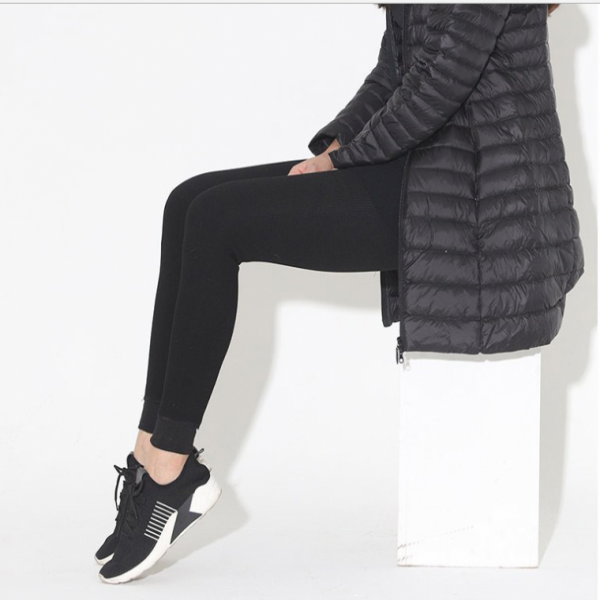 여성융털레깅스 겨울 골지 융털 무발 레깅스 1P 밴딩 쫄바지 요가 등산