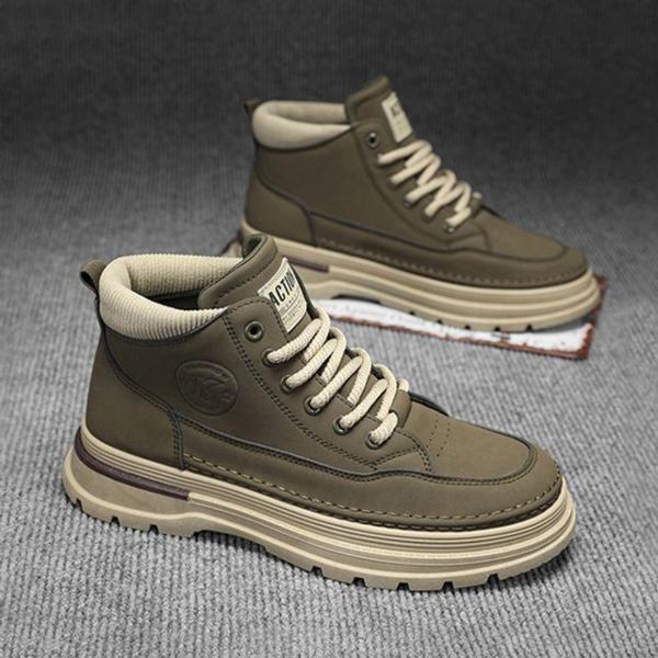 3컬러 남성 캐주얼 하이탑 워커 신발