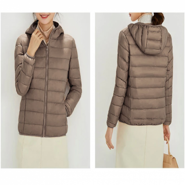 여성골프점퍼 경량오리털 아우터 경량후드패딩 숏패딩점퍼 골프 아웃도어 사무실 출퇴근