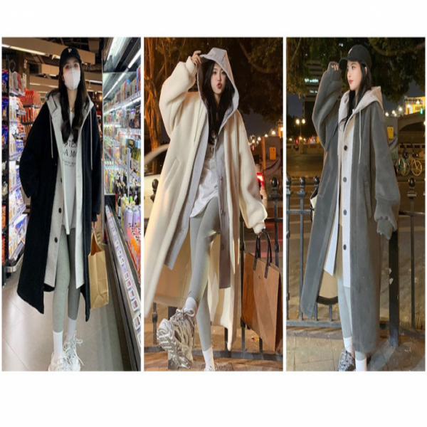 여성롱코트 롱패딩 롱후드패딩점퍼 후드자켓 사무실 출퇴근 현장근무복 아웃도어