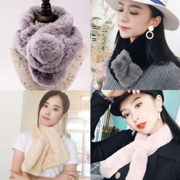 [도매직방]겨울 털목도리 머플러 퍼목도리 겨울목도리