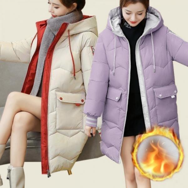 경량 롱패딩 점퍼 여자 학생 교복 겨울 아우터 잠바