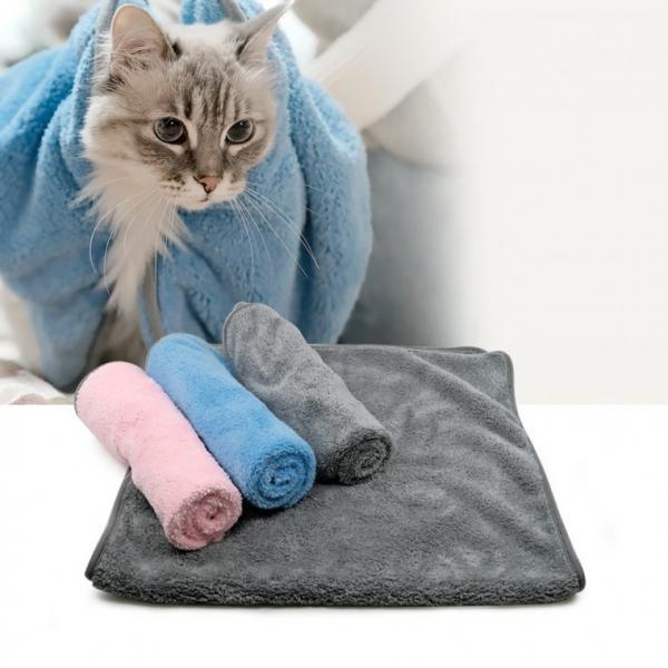 kimspp 고급 초극세사 펫타올(40x80cm) 강아지 고양이 목욕수건 애견타월