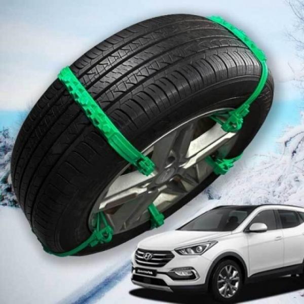 미끄럼방지 싼타페 DM 타이어체인 우레탄 스노우체인