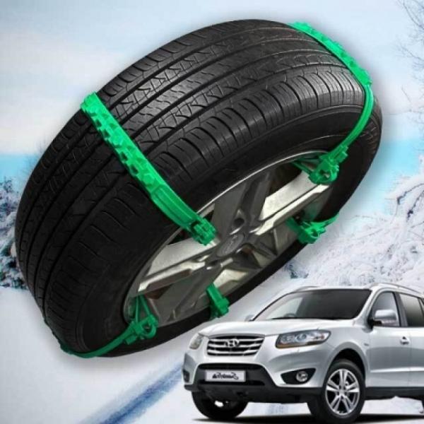 미끄럼방지 싼타페 CM 타이어체인 우레탄 스노우체인