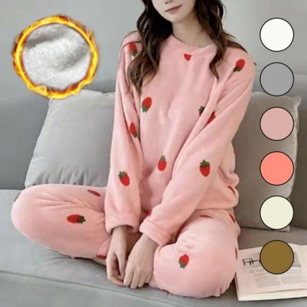 여성 겨울 홈웨어 실내 잠옷 파자마 세트 원마일웨어