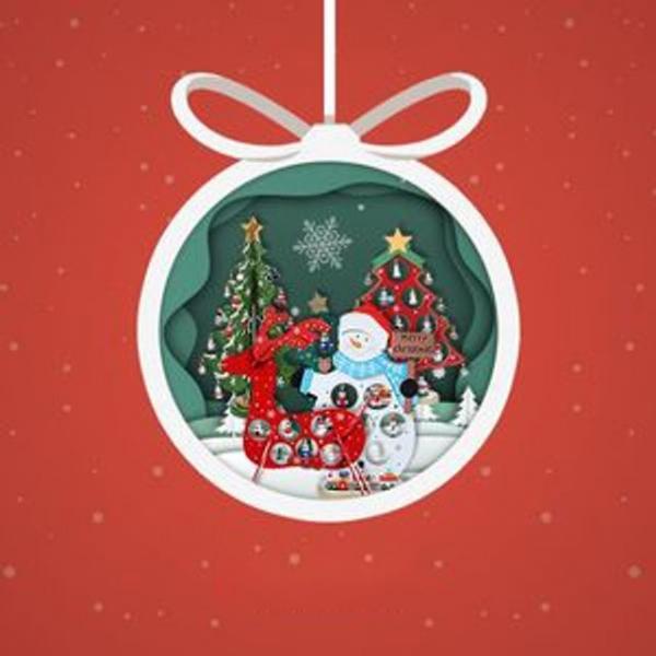 크리스마스 데스크 미니 목각트리 장식품 균일가 4종