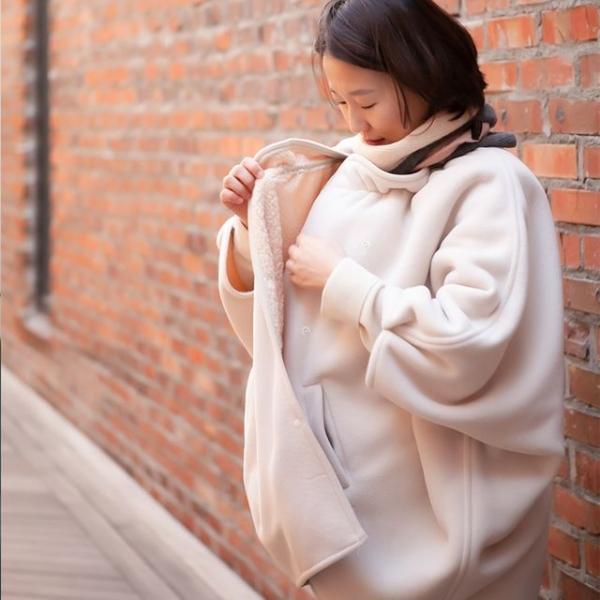 베이비꼬 코트형 겨울용 아기띠 워머