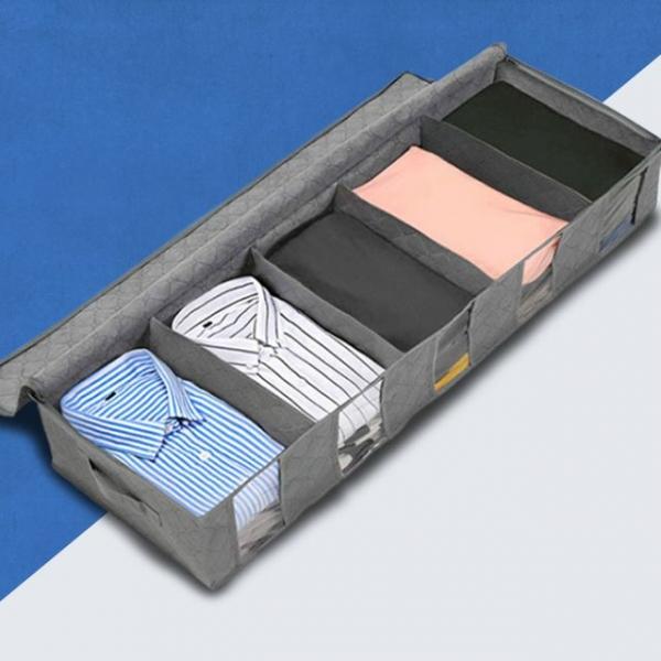 접이식 다용도 옷정리함  언더베드