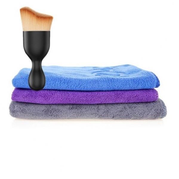 극세사 세차타월 멀티타월 세차타올 걸레 다용도 블루 다용도 먼지 브러쉬 세트