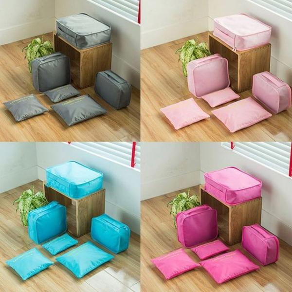 여행용 캐리어 정리 파우치 생활방수 6종 파우치