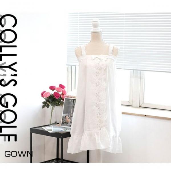 콜리스 면샤워가운 원피스 밴드 목욕 골프 여성 바스