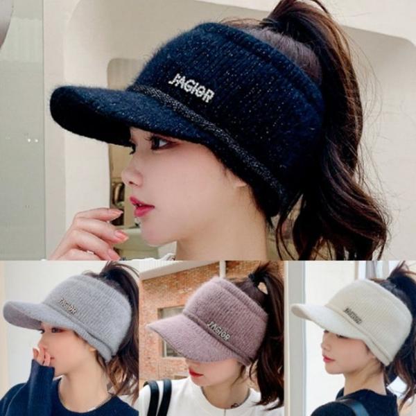 제이 니트 썬캡 겨울 방한 기모 썬캡 골프 스포츠 모