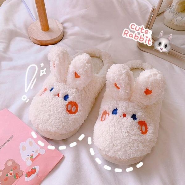 겨울실내화 거실 토끼 캐릭터 귀여운 슬리퍼 사무실