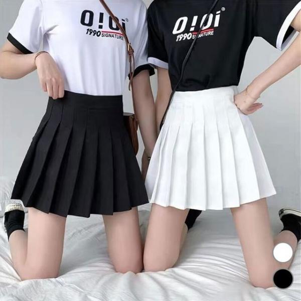 여성 하이웨스트 플 테니스 스커트 LM-0004