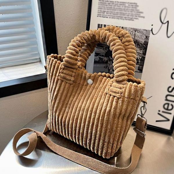 코듀로이 골덴 스타일 여성 데일리 귀여운 크로스백