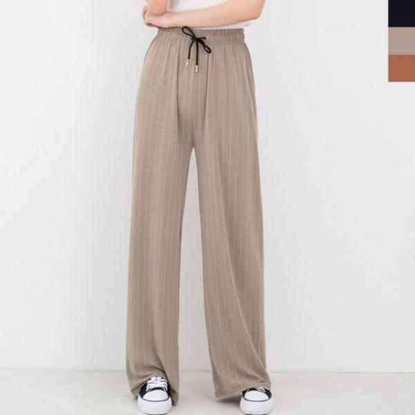 GQQ P210 여자스트라이프와이드팬츠