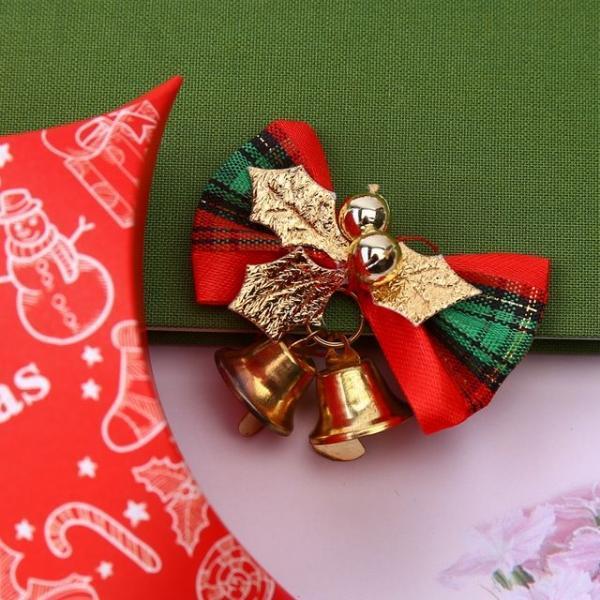 크리스마스 리본 미니 종 성탄종 리본종 트리장식