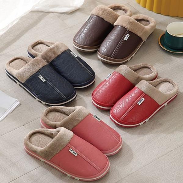 털 실내화 겨울 패딩 실내 사무실 방한 커플 방수